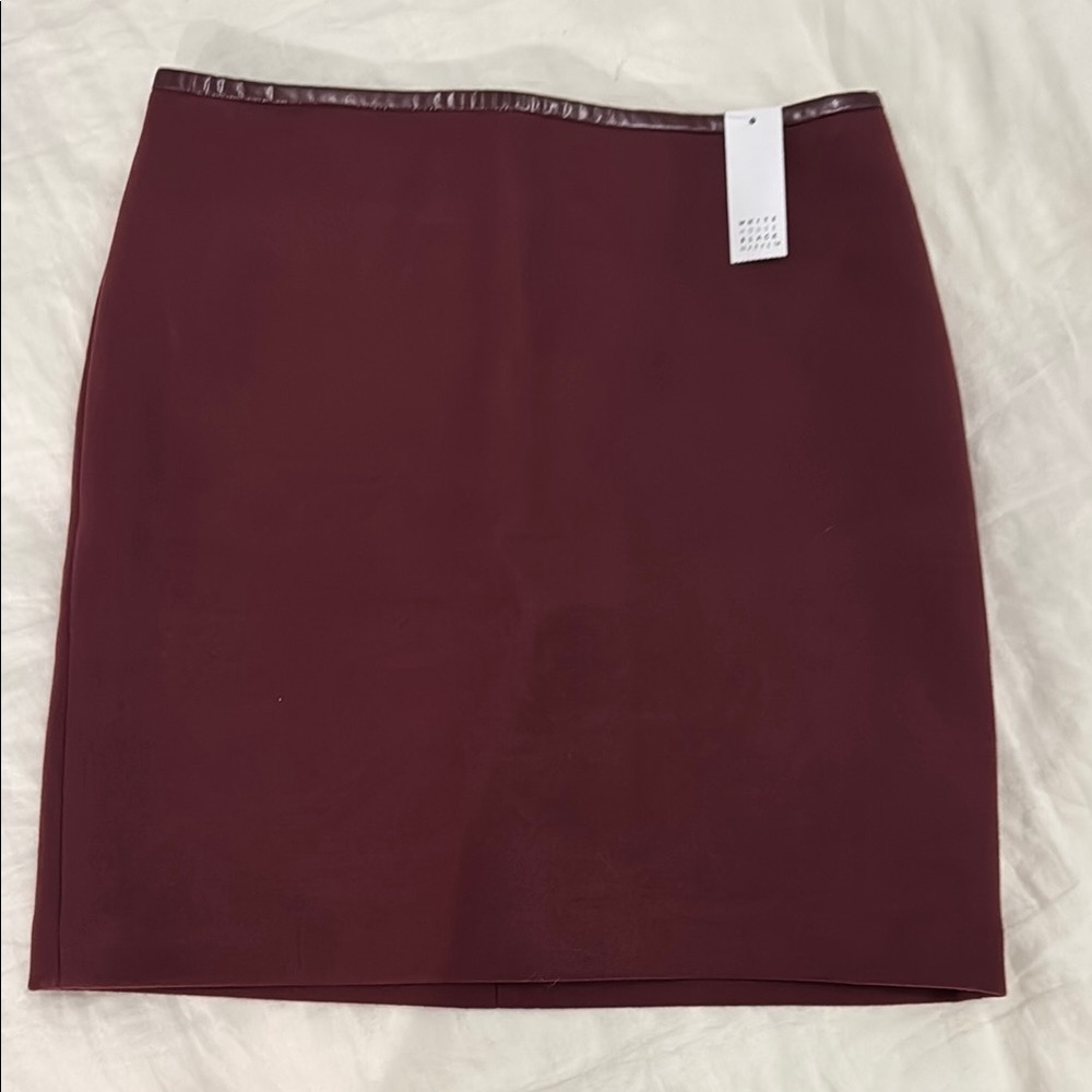 Elegant Burgundy Skirt